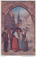 ILLUSTRATEUR H.HOFFMANN REGIONS ALSACE MONTAGNE ET VILLAGE - Hoffmann, Ad.