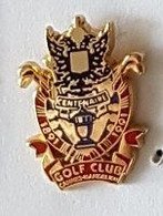 Pin's  Ville, Sport, Centenaire  1891-1991 GOLF  CLUB  CANNES - MANDELIEU  ( 06 )  Signé  ARTHUS  BERTRAND - Golf