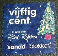 Nederland - Sandd - Gebruikt - Cancelled - Vijftig Cent - Pink Ribbon - Blokker - Kerstboom - Used Stamps