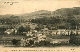 Coubon * Panorama * Vue Générale Nord Ouest Et Pont Suspendu Sur La Loire - Other & Unclassified