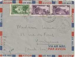 Vietnam Lettre 1953 Par Avion Pour La France Yssingeaux (43) - Viêt-Nam
