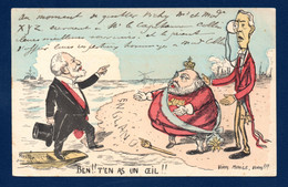 Le Président Emile Loubet Et Le Roi Edouard VII. Visite à Londres, Juillet 1903. Illustrateur Eugène Tézier ( Rostro) - Satirisch