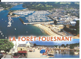 La FORÊT FOUESNANT - Carte Multivues Port La Forêt - Kerléven - YCA Caoudal éd. - La Forêt-Fouesnant