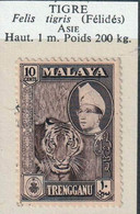 MALAISIE (Trengganu) - Sultan Et Tigre - 1957 - MH - Kedah