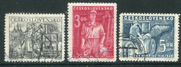 CZECHOSLOVAKIA 1949 700th Anniversary Of Mining Used.  Michel 594-96 - Used Stamps