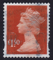 GREAT BRITAIN GB 2009 QE2 Machin £1.50 With Security Slits - USED @Q624 - Machins