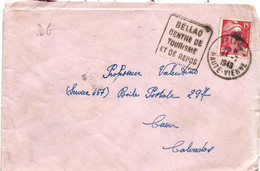 1949 - DAGUIN > BELLAC Haute Vienne  > Sur Enveloppe - 1921-1960: Modern Tijdperk