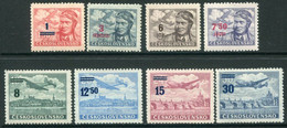 CZECHOSLOVAKIA 1949 Airmail Surcharges MNH / **.  Michel 586-93 - Ongebruikt