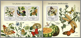 CHAD 2021 MNH Medical Plants Medizinische Pflanzen Plantes Medicinales M/S+S/S - OFFICIAL ISSUE - DHQ2144 - Heilpflanzen