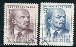 CZECHOSLOVAKIA 1949 Lenin Death Anniversary Used.  Michel 562-63 - Used Stamps