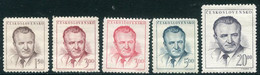 CZECHOSLOVAKIA 1948 Gottwald Definitives MNH / **.  Michel 552-55 - Unused Stamps