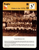 RUGBY Fiche édition Rencontre Wales In The 1970's - Rugby