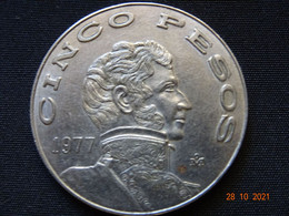 MEXIQUE,5 Pesos  1977, TTB - Autres – Amérique