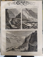 THE GRAPHIC NEWSPAPER MAGAZINE 537 / 1880. ST. GOTHARD TUNNEL. GIPSIES ROMANI GITANES. CHILDREN HUNGRY. RAILWAY MONTREAL - Otros & Sin Clasificación