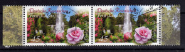 ALLEMAGNE Germany 2013 Jardin Forst Lausitz Fleur Rose 2x Obl. - Gebraucht