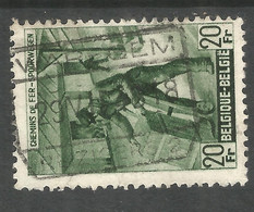 BELGIUM. RAILWAY PARCEL STAMP. 1945. 20f USED WAREGEM POSTMARK - 1942-1951