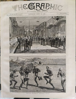THE GRAPHIC NEWSPAPER MAGAZINE 550 / 1880. BURMAH  FOOTBALL MATCH. CHINA. CONSTANTINOPLE. NEPAUL NEPAL DURBAR INDIA - Ohne Zuordnung