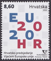Croatia, 2020, (#1260), Croatian Presidency Of The Council Of The European Union - Croatia