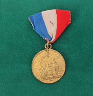 Révolution Française - Médaille Du 14 Juillet 1790 'Confédération Des François'. Par Gatteaux - Bronze Doré - Ante 1871
