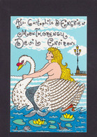 CPM Sirène Mermaid Tirage Limité Patrick Hamm Cygne Enghien - Contes, Fables & Légendes