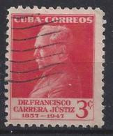 Cuba  1953  Dr. F. Carrera Justiz  (o) 3c - Oblitérés