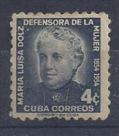 Cuba  1954  Maria Dolz  (o)  4c - Usati