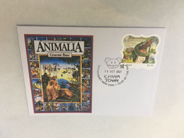 (1 B 2) Australia - New Personalised " Animalia " Stamp On Cover (crocodile) - Cartas & Documentos