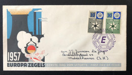 103NL-3, Netherlands, Circulated FDC, « EUROPA CEPT », 1957 - 1957