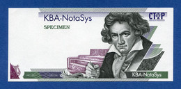 KBA Notasys - Beethoven CTiP Uniface Specimen Test Note Unc - Fiktive & Specimen