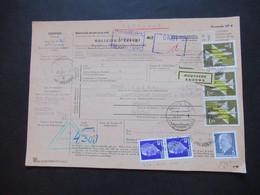 DDR 1957 / 63 Paketkarte Flugpostmarken Nr.613 (3) MiF Ottendorf Okrilla Nach Brüssel Stempel Berlin NW 7 Luftpoststelle - Cartas & Documentos