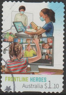 AUSTRALIA - DIE-CUT - USED 2021 $1.10 Frontline Heroes - Teaching Staff - Usados