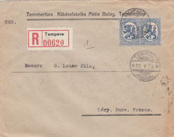 LETTRE. FINLANDE. 1928. RECOMMANDE. TAMPERE. TAMMERFORS KLÄDESFABRIKS AKTIE BOLAG - Covers & Documents