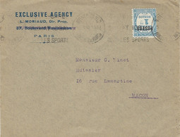1940- Enveloppe  De MONTE CARLO Affr. Dallay N°139 Seul Pour Macon - Cartas & Documentos