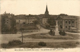 Céaux D'allègre * Vue Générale Du Village * Route Et Monument Aux Morts - Other & Unclassified