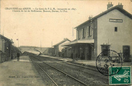 Craponne Sur Arzon * La Gare Du Paris Lyon Marseille , Inaugurée En 1897 * Ligne Chemin De Fer Haute Loire - Craponne Sur Arzon