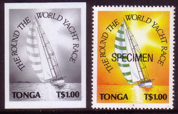 Tonga 1991 Proof + Specimen -  Sailing - Around The World Yacht Race - Tonga (1970-...)