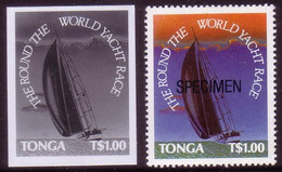 Tonga 1991 Proof + Specimen -  Sailing - Around The World Yacht Race - Tonga (1970-...)