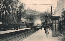 Paris-Passy - La Gare Du Ranelagh - Arrivée Du Train - Edition P. Marmuse - Carte N° 348 - Stations With Trains