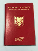 OLD ALBANIAN EXPIRED PASSPORT TRAVEL DOCUMENT 48 PAGES - Historical Documents