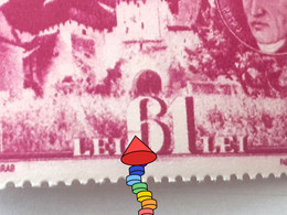 Stamps Errors Romania 1945 Mi 845  Petru Maior Printed Horizontal Line Petru Maior Mnh - Errors, Freaks & Oddities (EFO)