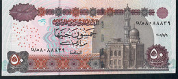 EGYPT P66a 50 POUNDS 6.11.2001 Signature 10 FIRST DATE FIRST SIGNATURE UNC. - Aegypten