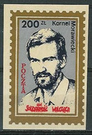 Poland SOLIDARITY (S068): FIGHTING K.Morawiecki (silver) - Viñetas Solidarnosc