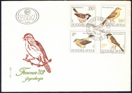 YUGOSLAVIA - BIRDS  SPARROWS - FDC -1982 - Passeri