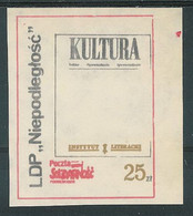 Poland SOLIDARITY (S077): Polish Emigration Magazines KULTURA - Vignettes Solidarnosc