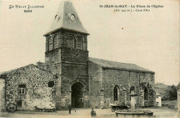 St Jean De Nay * La Place De L'église Du Village * Automobile Voiture Ancienne - Andere & Zonder Classificatie