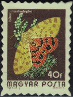 Hongrie Timbre Fictif Autocollant Papillon Rhyparia Purpurata Diacrisia Purpurata Scrapbooking - Scrapbooking