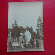 PHOTO GONFLAGE D UN BALLON PAR L ABBE BARG VALBERG ? 1899 - Oud (voor 1900)