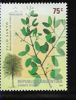 #13006 ARGENTINE,ARGENTINA 2001 FLORA MEDICINAL TREE MERCOSUR YV 2268 GJ 3159 NEUF MNH - Heilpflanzen
