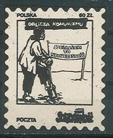 Poland SOLIDARITY (S008): Faces Of Communism - Socialism Is Modernity (black) - Viñetas Solidarnosc