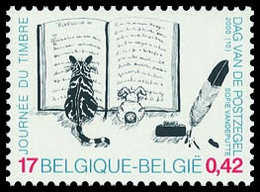 België 2900 - Dag Van De Postzegel - Journée Du Timbre - Lezen En Schrijven - Kat - Chat - Ungebraucht